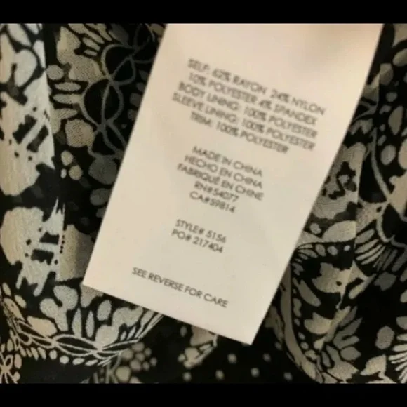 CAbi Polka Dot Black White Women's Blazer - Picture 6 of 8